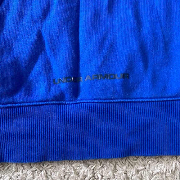 EUC Mens Under Armour Steph Curry SC Blue/Yellow Hoodie 1/4 Zip 1263971 Size 2XL - Picture 8 of 10